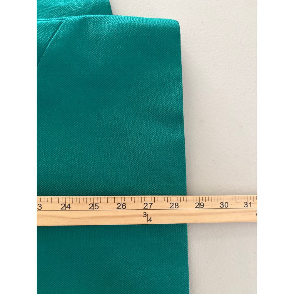 Jos A Bank Blazer Jacket Made in USA Women's Size 16 Green Linen Blend Pockets - Picture 7 of 13
